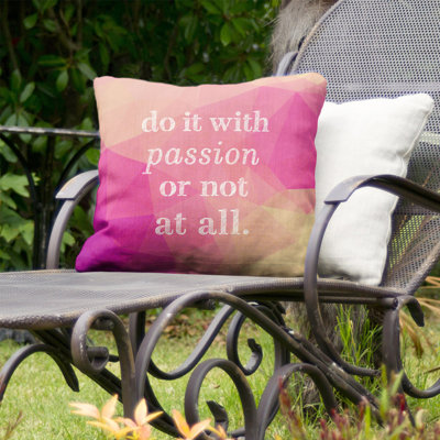 Coussin intérieur/extérieur d’inspiration passion