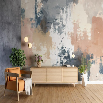 Abstract Soft Grunge Blend Wall Mural