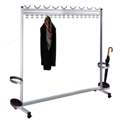 Multiline 180cm Adjustable Rolling Clothing Rack
