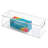 iDesign Recycled Plastic Stackable Storage Bin with Handles - Clear