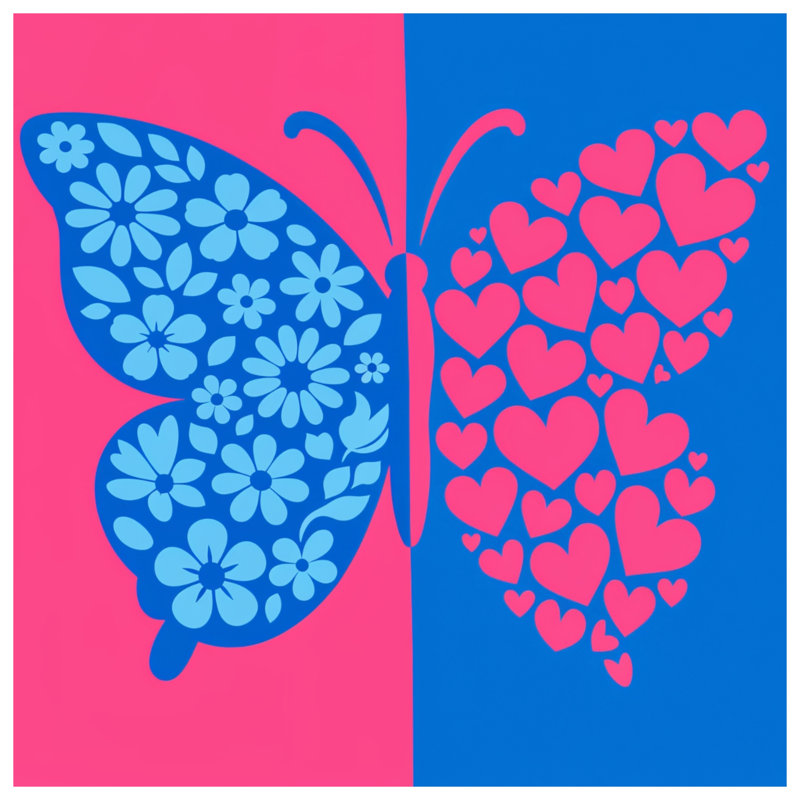 Coussins Butterfly, 20 x 20 pouces