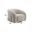Fauteuil Irma Boucle avec pivot