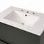 Meuble-lavabo de 30 po avec lavabo en céramique et tiroirs pleine extension, glissières de tiroir à fermeture en douceur, conception cannelée-126230222
