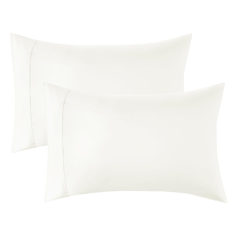 Bedsure Decorative Boho Pillow Shams With Envelope Closure, Standard Pillow Case, Ivory