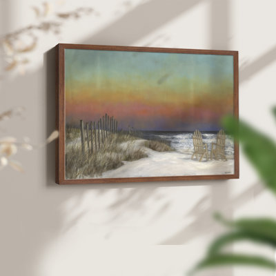 The Beach Fence III - Reproduction encadrée - Restickable