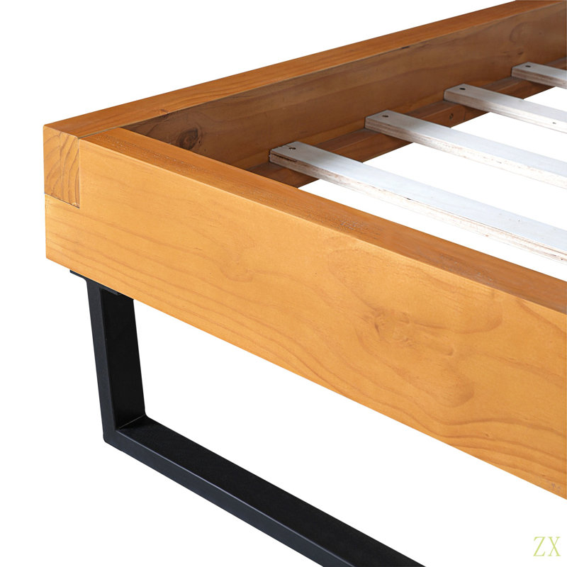 Structure de lit en pin, Grand lit