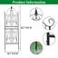 1 Pack Trellis For Climbing Plants 82.7" H X 26.7" W Metal