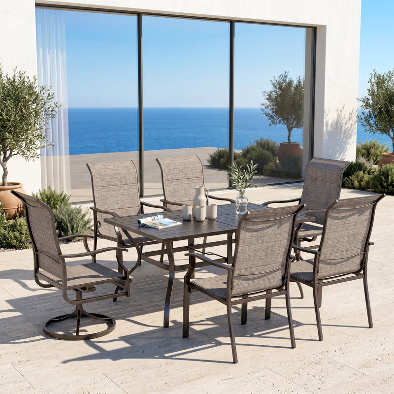 Emy 6 - Person Patio Dining Set with