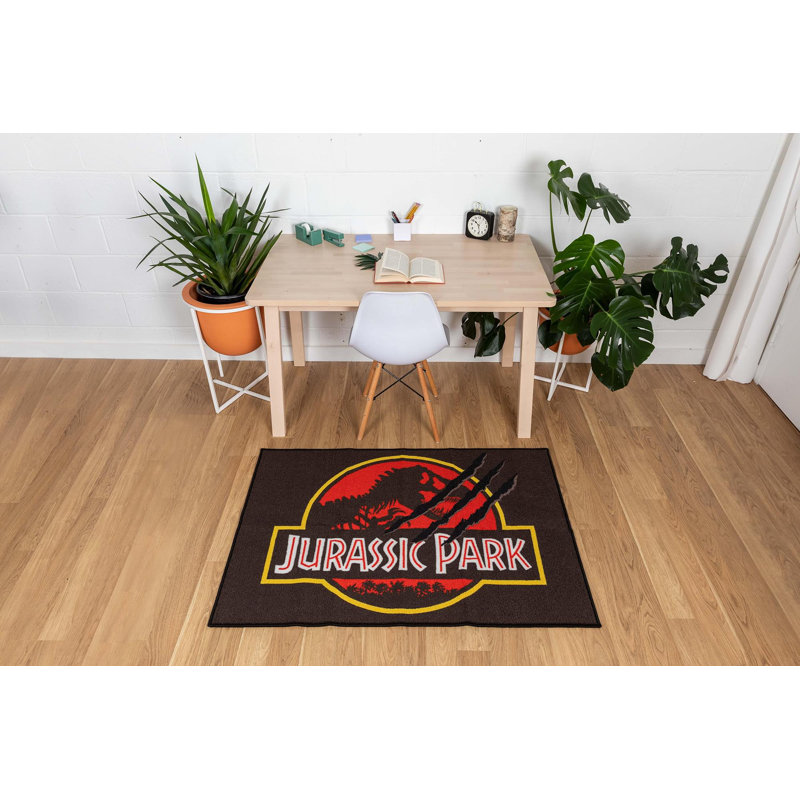 Tapis à imprimé logo Jurassic Park | 52 po x 36 po