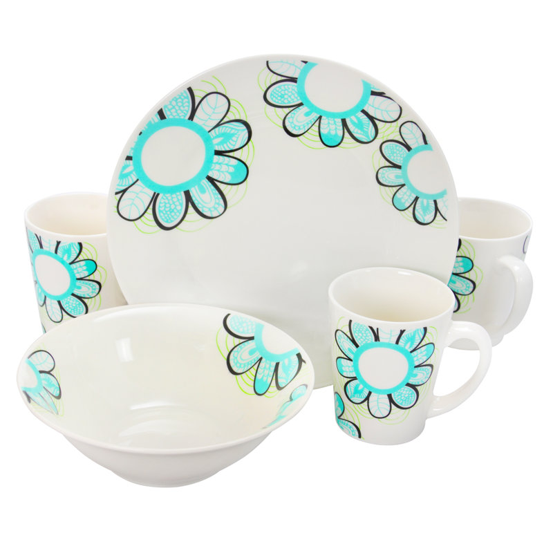 Service de table 12 pièces Gibson Lush Blossom