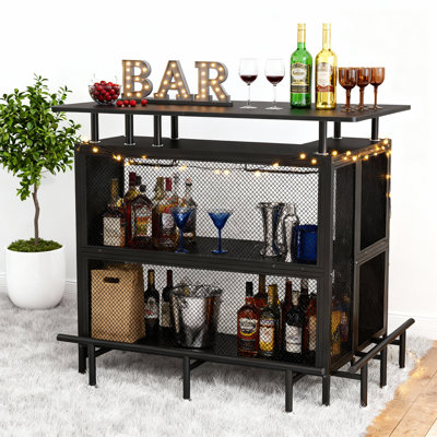 36" Modern Home Bar Cabinet