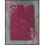 Tapis fuchsia antique en laine Art déco