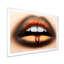 Femme avec un rouge à lèvres noir et orange - Photographie sur toile-59842832-59842837