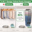 Closet Organizers and Storage, 3 Pack Pants Hangers Space Saving,Black-1338615184