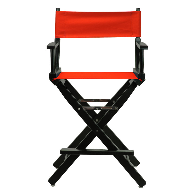 Chaise de réalisateur pliante 24 po, Rouge, Blanc