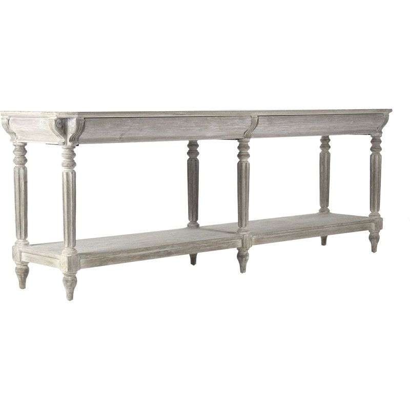 Bryce Console Table, 94.5" H x 34" W x 21.25" D, Gray
