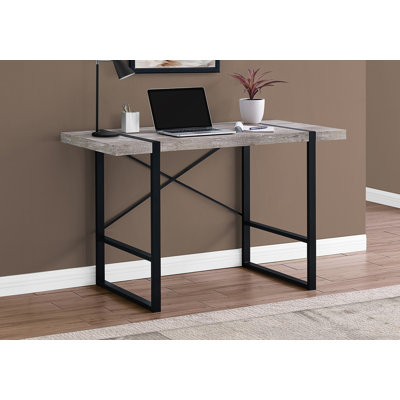 Home Office Computer Desk With Metal Base