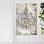 «Fashion and Glam Calligraphy Chandelier» - Impression sur toile-50590035-50590039