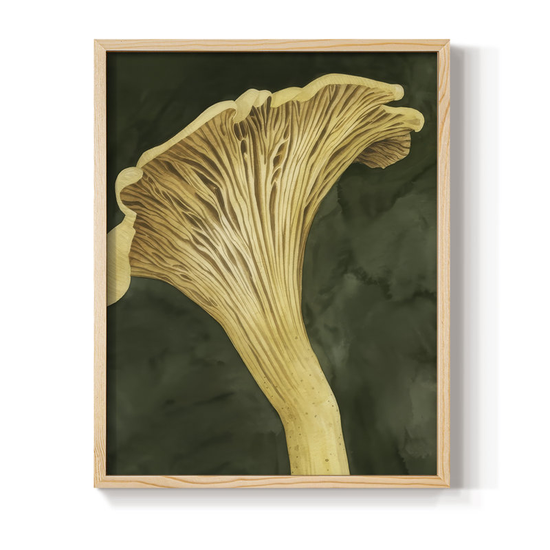 Chanterella I Framed Print - Solid Wood, Naturel, H 11 po x l 9 po