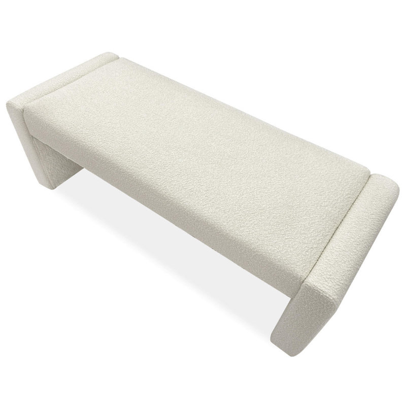 Banc de vestibule 49 po Anneros, Beige Boucle