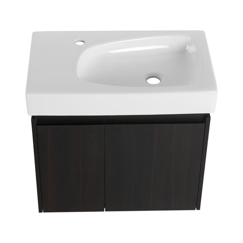 24 Inch Bathroom Vanity with Ceramic Basin