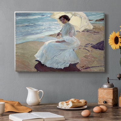 Clotilde sur la plage (Clotilde en la playa) - Jooa Sorolla - Toile tendue avec châssis - 1904