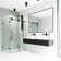 Winslow 46" W x 35" D x 74" H Sliding Frameless Shower Enclosure with 3/8  Clear Glass