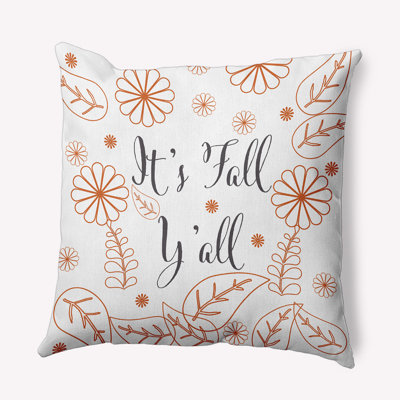 Coussin intérieur / extérieur It's Fall Y'all