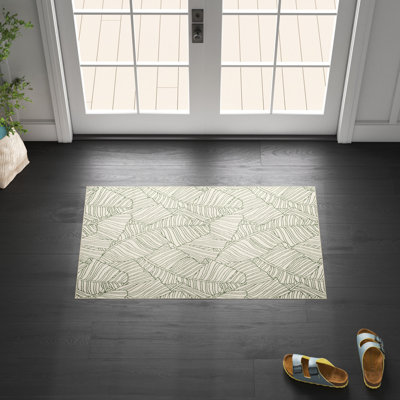 Tapis intérieur / extérieur Kivett Leaf