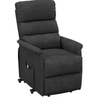 Electric Power Lift Recliner Chair for Reclining Sofa for Living Room with Side Pockets (Linen)
