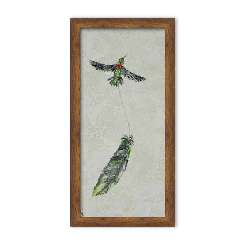 Nature Inspired "Vivid Flutter" Canvas Wall Art By , 48" H x 24" W, Framed Print, Gold