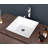 Myhomekeepers 16'' Ceramic Rectangular Bathroom Sink
