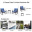 Chaise berçante d'extérieur avec coussin pour terrasse