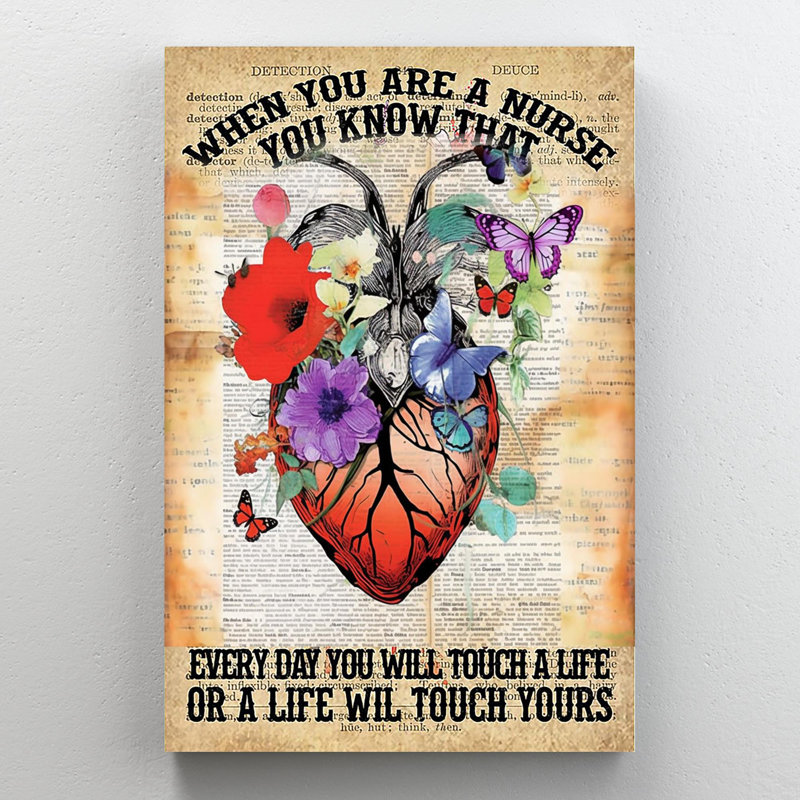 When You Are A Nurse - 1 pièce, reproduction d'art graphique sur toile tendue, H 36 po x l 24 po x P 1,25 po