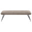 Banc de salle à manger rembourré en tissu taupe Kailea-2048314730