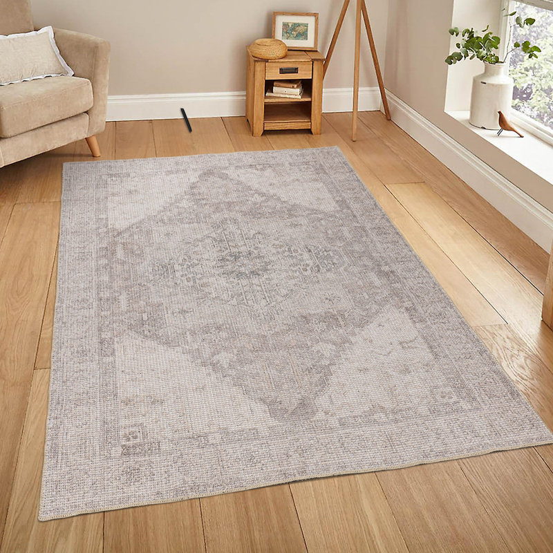 Tapis en coton Korwun, Rectangle 6 pi 3 po x 9 pi 6 po