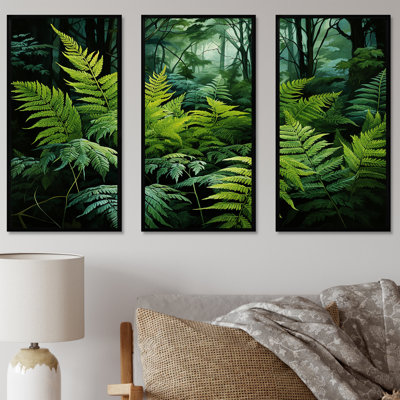 Ensemble de salon Emerald Green Ferns Forest V - Plants