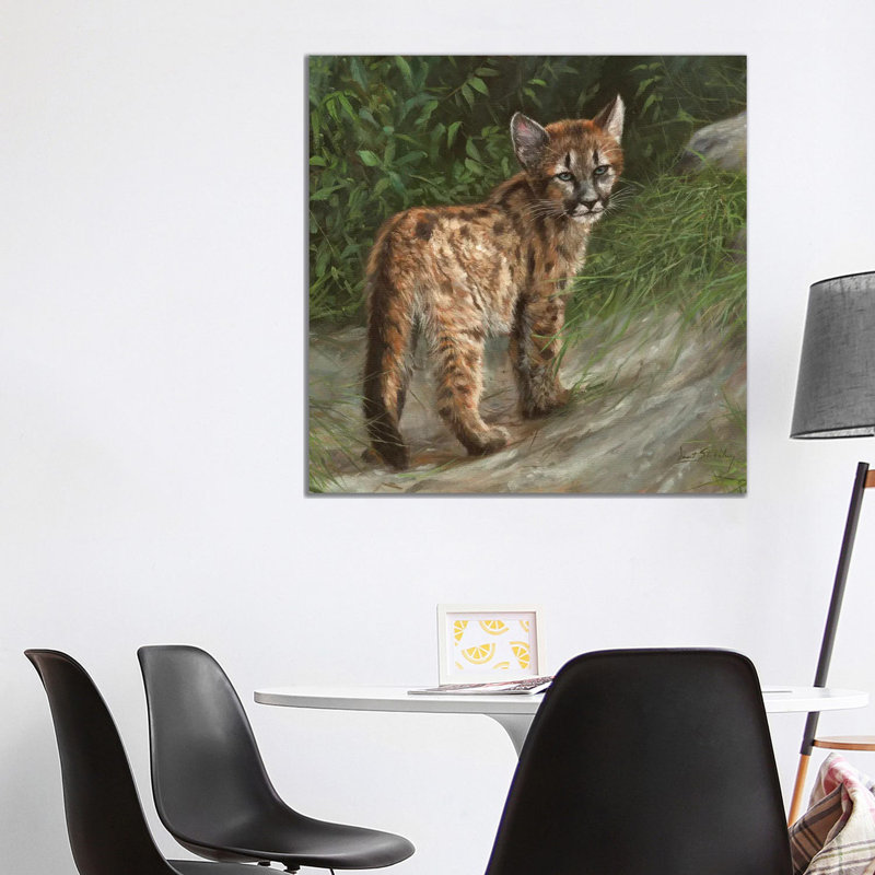 Cougar Cub 1 Piece Painting on Canvas, 93.98 cm H x 93.98 cm W x 1.91 cm D, Wrapped Canvas