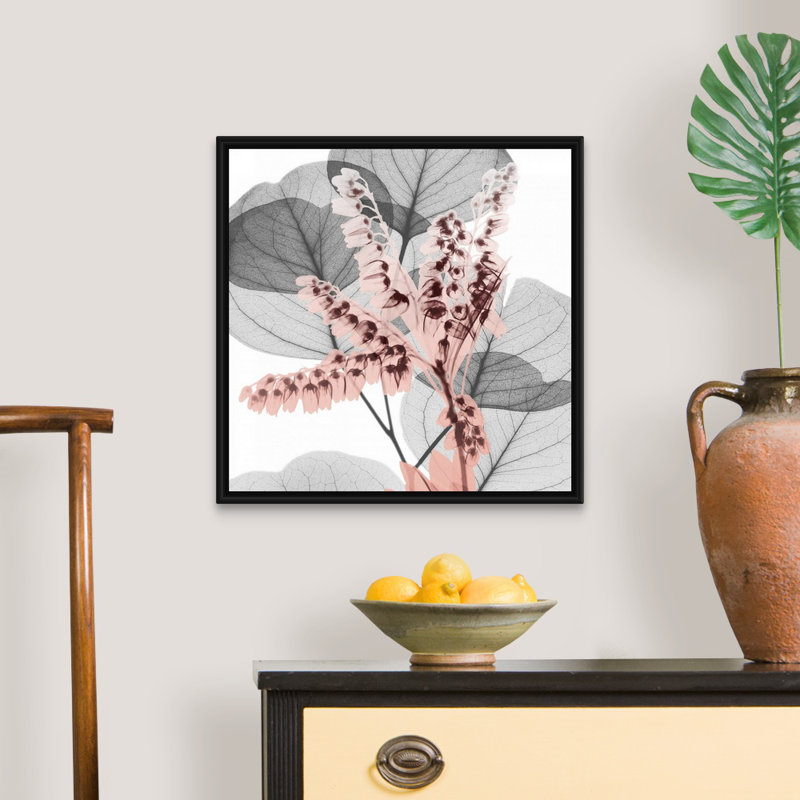 Reproduction d’art sur toile, "blush blush 1" par Albert Koetsier, Cadre noir, H 22 po x l 22 po x P 1,75 po