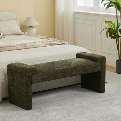 Banc de chambre rembourré l 43,3 po