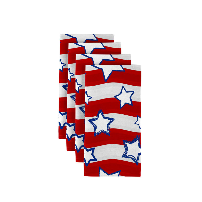 Polyester Striped Square Napkin