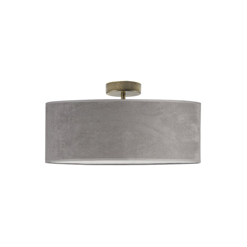 Lincy Flush Mount, Brown, Grey