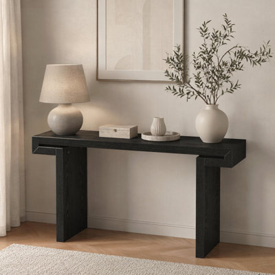 60" Rustic Farmhouse Console Table for Living Room and Hallway