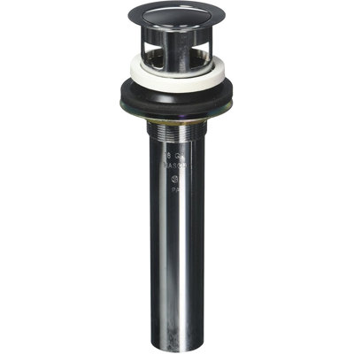 Push Pop-Up Bathroom Sink Drain with Overflow