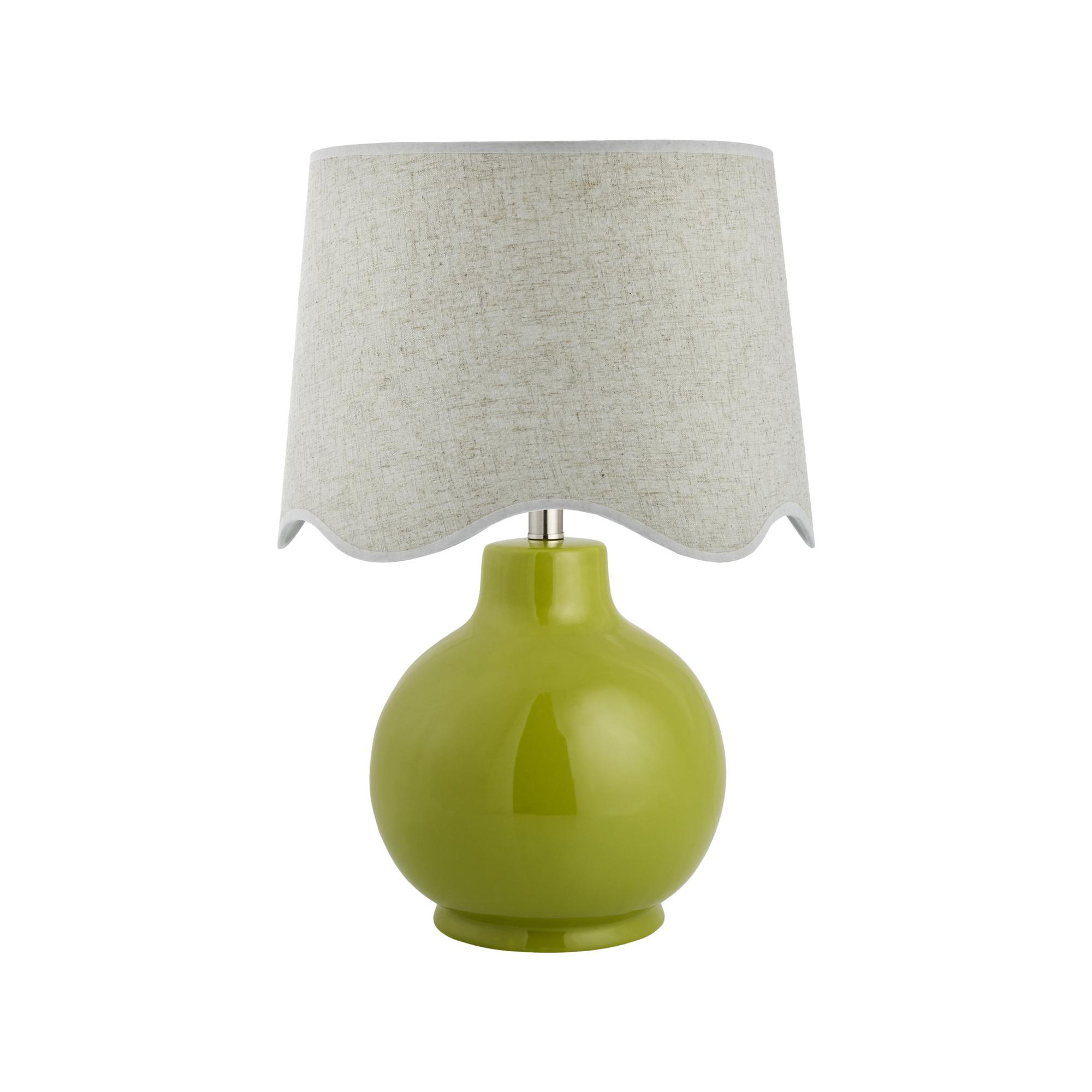 Maura Accent Table Lamp, Green, Beige, 22"H x 15"W x 15"D
