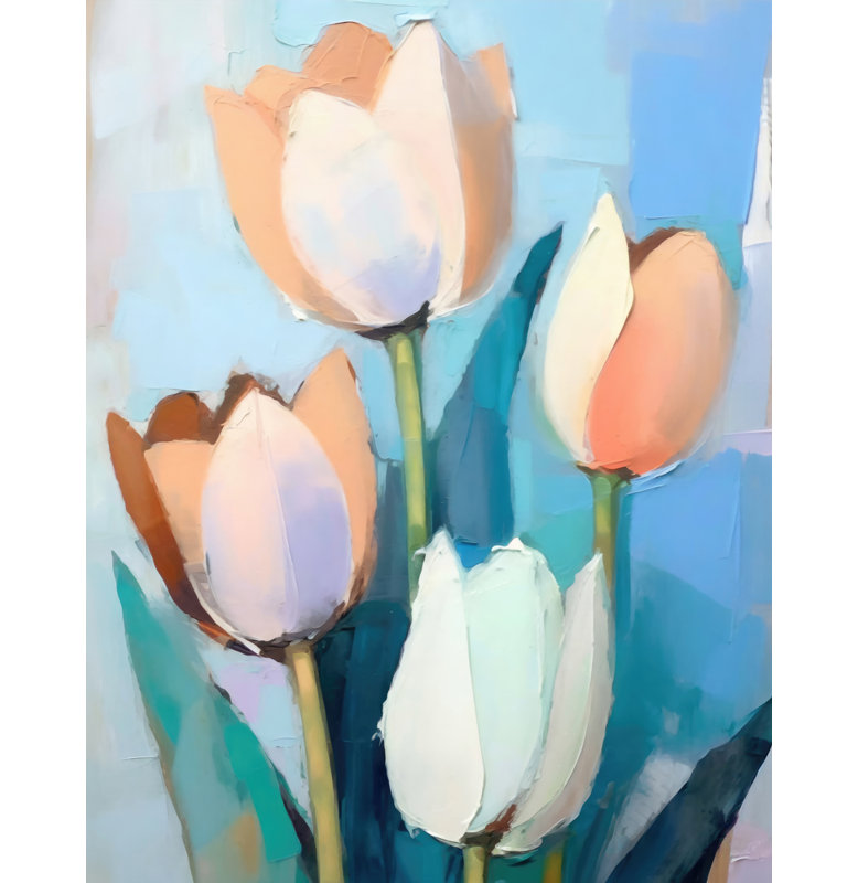 " Tulips 5 ", 18" H x 15" W