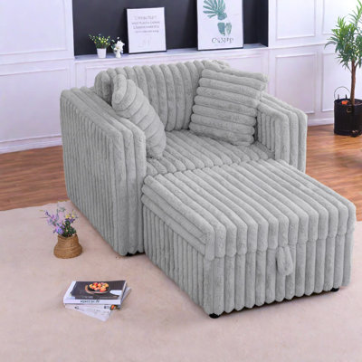 Chaise moderne modulaire à cadre en métal avec rangement et canapés modernes 61,4 pouces