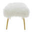 Sabrina Faux Fur Upholstered Bench