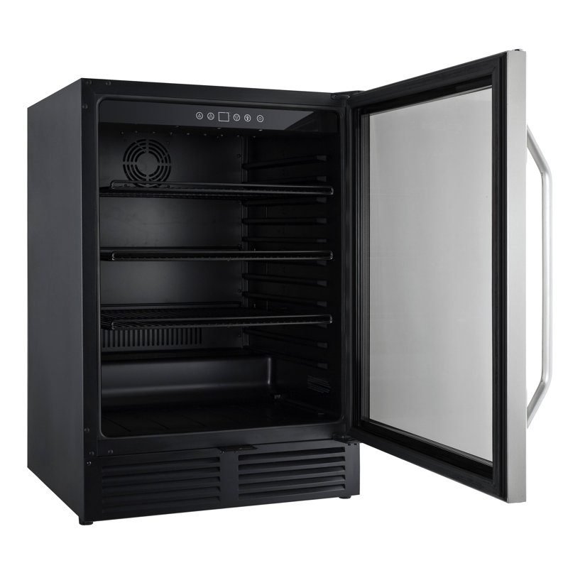 Stainless Steel Freestanding Smart Drinks Chiller with Glass Door