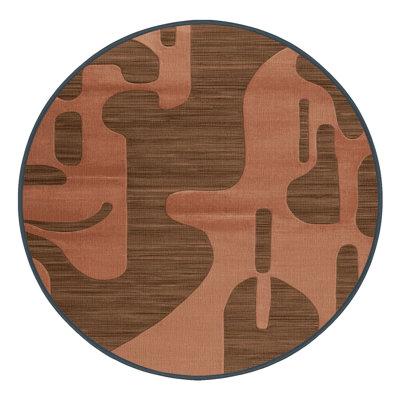 Tapis abstrait lavable à la machine